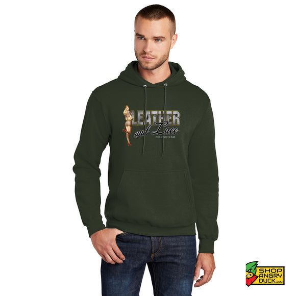 Leather and Lace Pulling Team Logo Hoodie