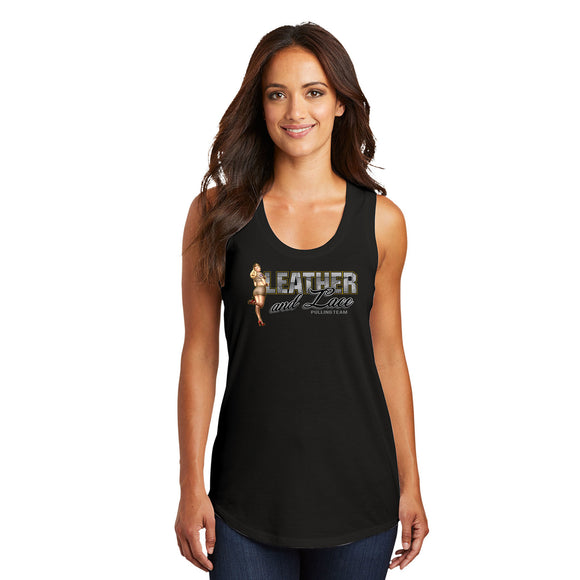 Leather and Lace Ladies Tank