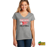 Our Lady of the Elms Volleyball Ladies V-Neck T-Shirt