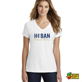 Hoban Dance Team Cursive Ladies V-Neck T-Shirt