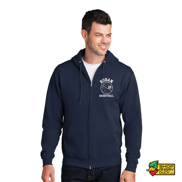 Hoban Basketball Personalized # Full Zip Hoodie