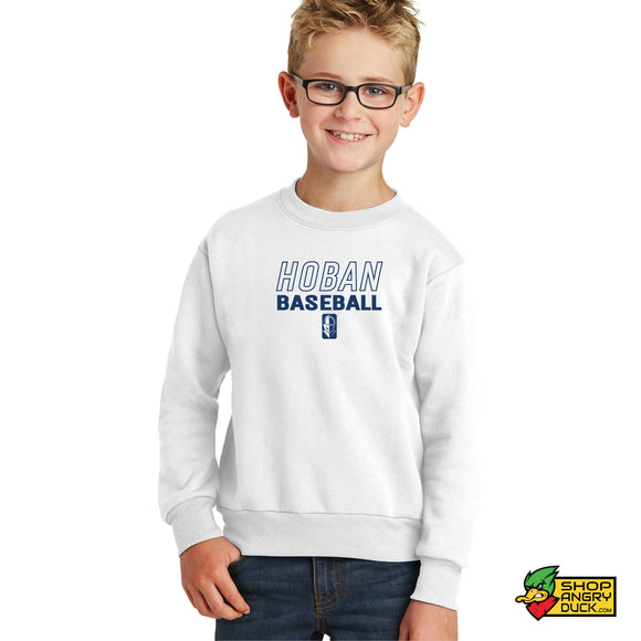 Hoban Baseball Block Knight Youth Crewneck Sweatshirt