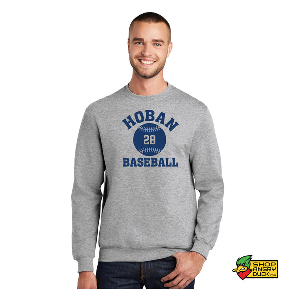 Hoban Baseball Personalized Number Crewneck Sweatshirt