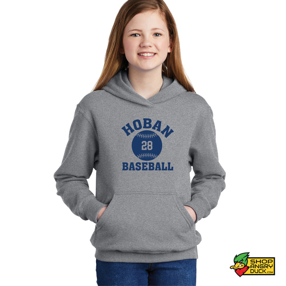 Hoban Baseball Personalized Number Youth Hoodie