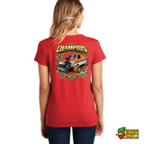 Dewbaby Motorsports Champion Ladies V-Neck T-Shirt