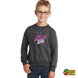 Muddy Girl Barbwire Youth Crewneck Sweatshirt