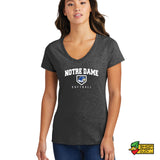 NDC softball 2024 Plate Ladies V-Neck T-Shirt