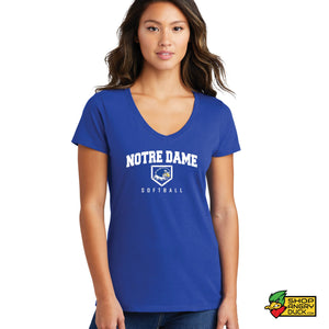 NDC softball 2024 Plate Ladies V-Neck T-Shirt