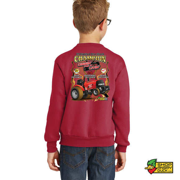 Diggin for a Livin Championship Youth Crewneck Sweatshirt