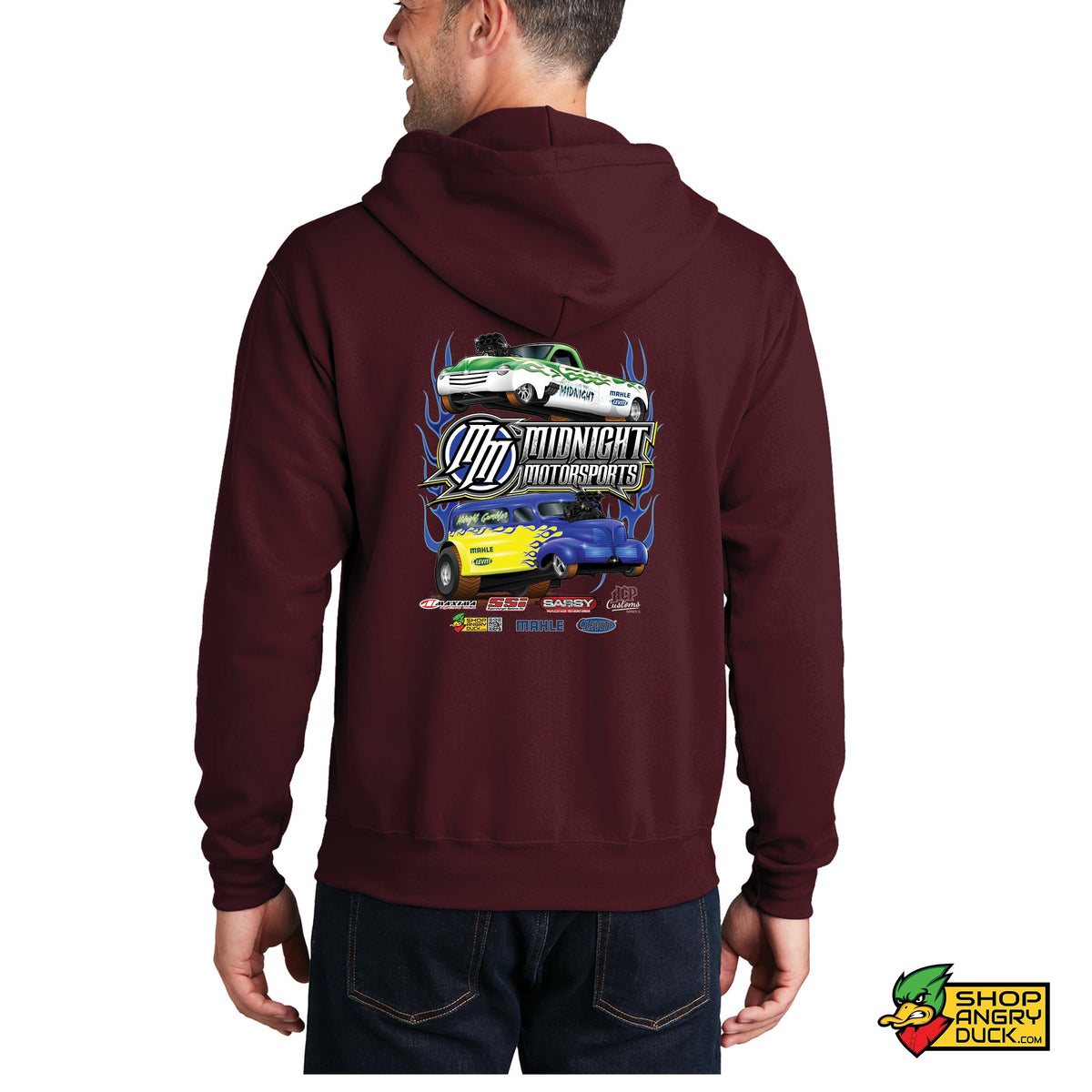 Midnight Motorsports Full Zip Hoodie – ShopAngryDuck.com
