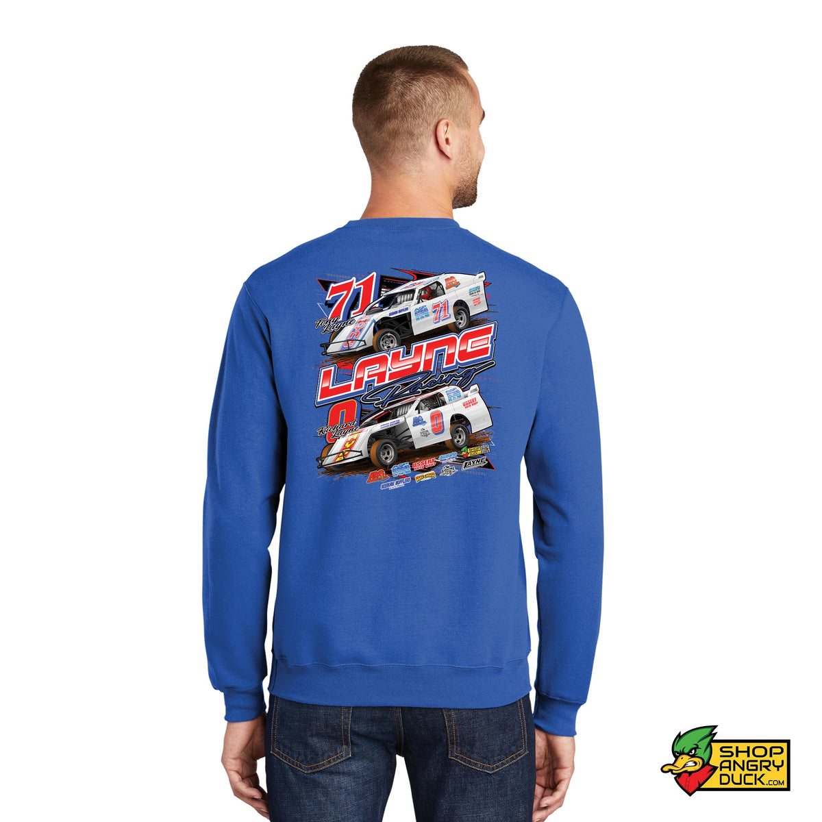 Layne Racing Crewneck Sweatshirt – ShopAngryDuck.com