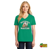 West Branch Wrestling Ladies V-Neck T-Shirt