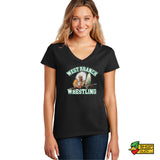 West Branch Wrestling Ladies V-Neck T-Shirt