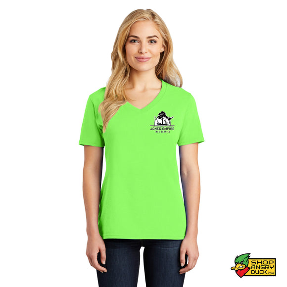 Jones Empire Tree Service Ladies V-Neck T-Shirt