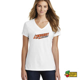 Lyndhurst Lightning Bolt Ladies V-Neck T-Shirt