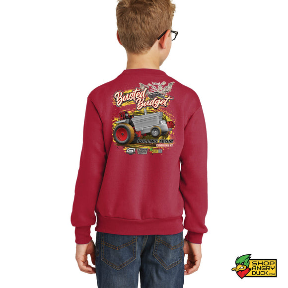 Busted Budget Pulling Team Youth Crewneck Sweatshirt