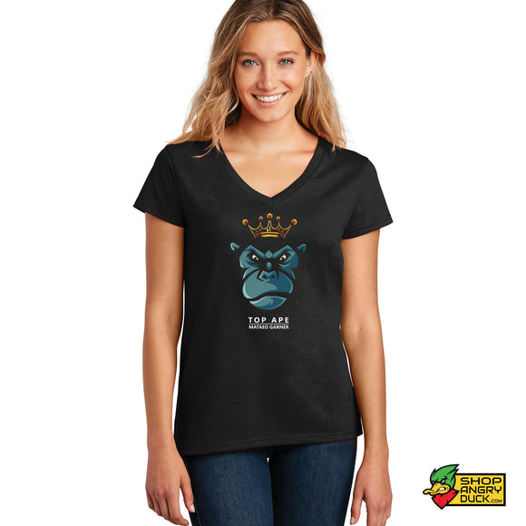 Mataeo Garner Blue Ape Ladies V-Neck T-Shirt